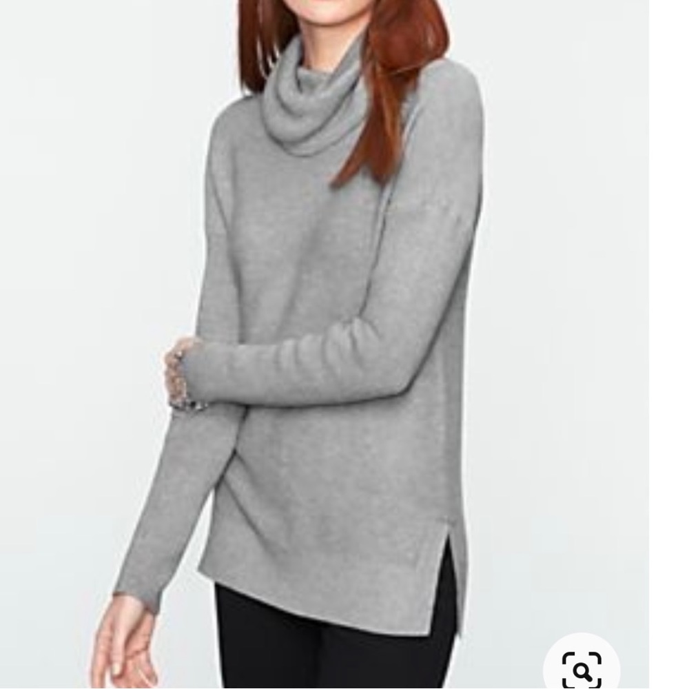 Talbots Cowl Neck Lambswool Tunic Sweater